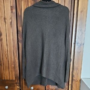 Chic Brown Knit Poncho